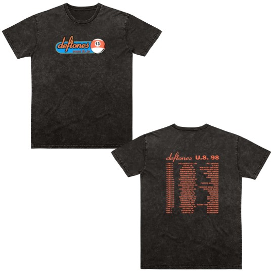 Discover Deftone U.S 1998 Tour Cotton Black Unisex Double Sided Mineral Wash T Shirts S-5XL Men Women