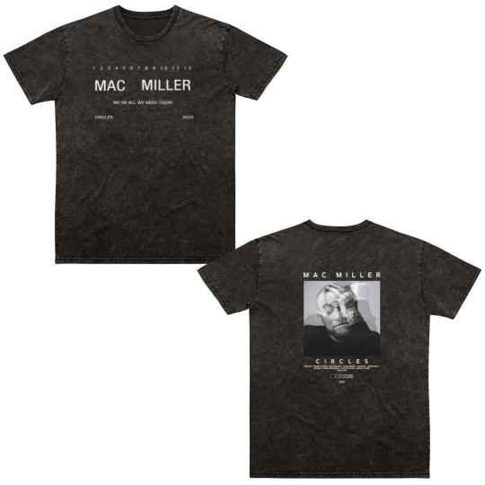 Discover Vintage macmiller Album Double Sided Mineral Wash T Shirts, Vintage Rap Double Sided Mineral Wash T Shirts, Mac Self Care Double Sided Mineral Wash T Shirts