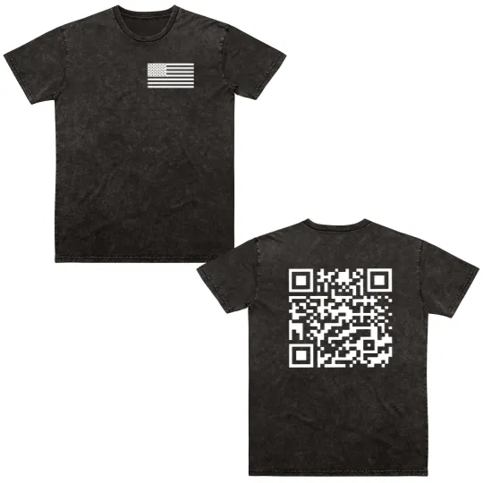 Discover Trump Dance Qr Code Double Sided Mineral Wash T Shirts, Trump Dancing, Republican Gift