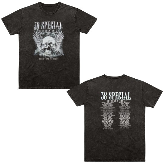 Discover New 38 Special Rockin' Into The Night Gift For Fans Unisex S-5XL Double Sided Mineral Wash T Shirts
