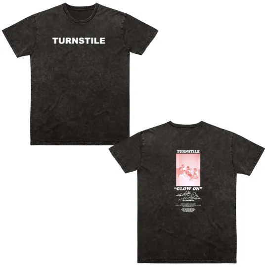 Discover Turnstile Tour 2022 Double Sided Mineral Wash T Shirts, Turnstile Double Sided Mineral Wash T Shirts