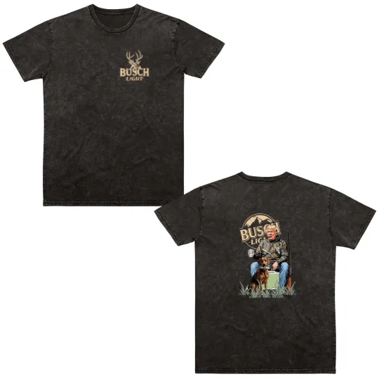 Discover Donald Trump/Light Beer Comfort Colors Double Sided Mineral Wash T Shirts