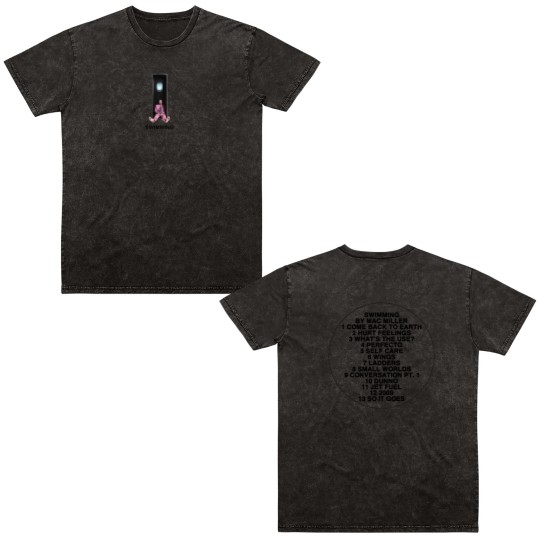 Discover macmiller Swimming Album Double Sided Mineral Wash T Shirts