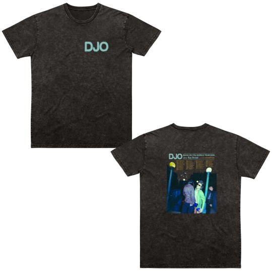 Discover Djo Back on You World Tour 2025 Double Sided Mineral Wash T Shirts The Crux Album New 2025 Double Sided Mineral Wash T Shirts
