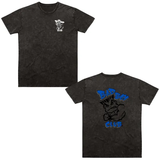 Discover Vintage BAD BOY CLUB Double Sided Mineral Wash T Shirts