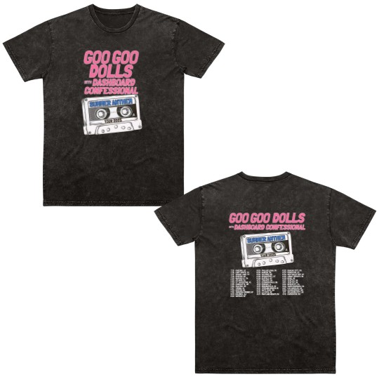 Discover HOT! Goo Goo Dolls Summer Anthem Tour 2025 Double Sided Mineral Wash T Shirts ALL Size S-5XL