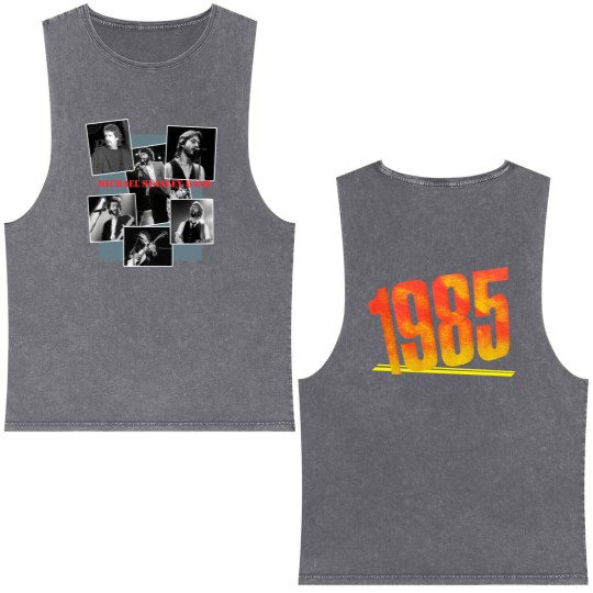 Discover Vintage 1985 Michael Stanley Band Double Sided Mineral Wash Tank Tops
