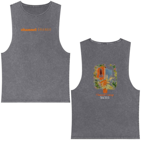 Discover Frank Ocean Channel Orange Double Sided Mineral Wash Tank Tops