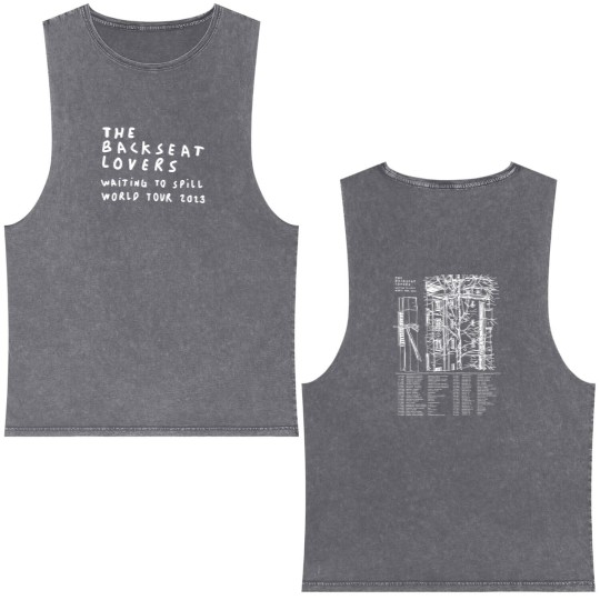 Discover The Backseat Lovers Tour 2023 Double Sided Mineral Wash Tank Tops, Waiting To Spill  Double Sided Mineral Wash Tank Tops