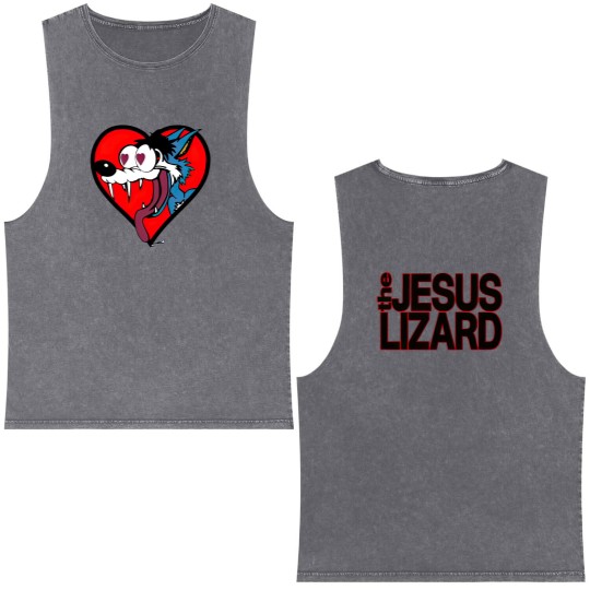 Discover Jesus Lizards Fall Winter Tour 1994 Double Sided Mineral Wash Tank Tops