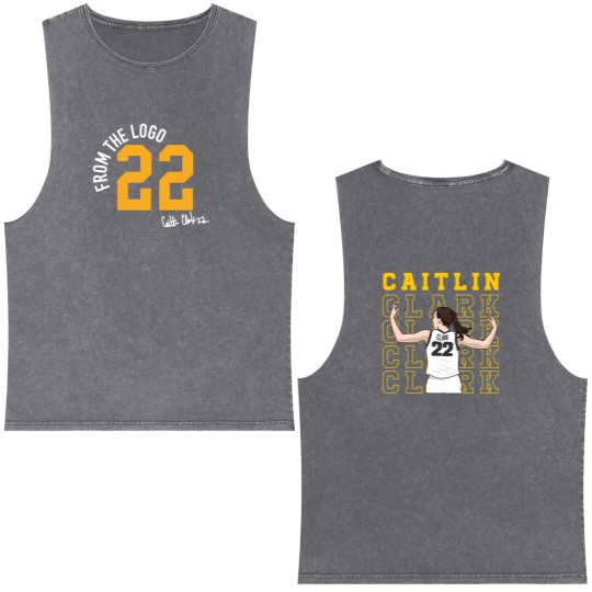 Discover 22 Caitlin Basketball Double Sided Mineral Wash Tank Tops, American Basketball Double Sided Mineral Wash Tank Tops