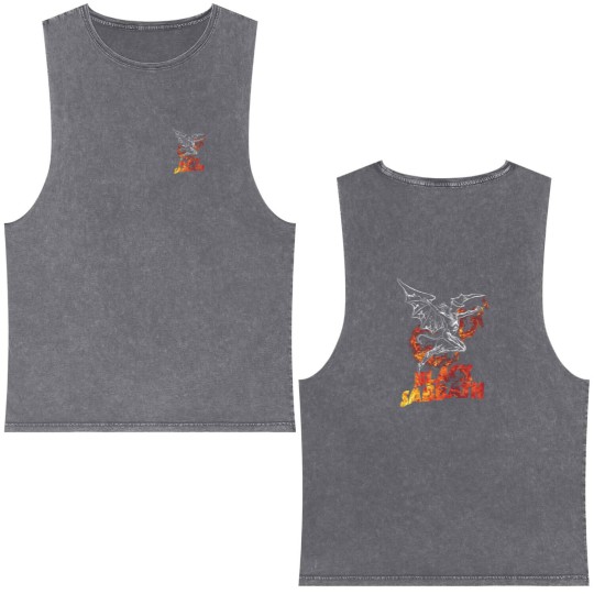 Discover Black Sabbath Band Double Sided Mineral Wash Tank Tops, Ozzy Osbourne, Black Sabbath Heavy Metal Double Sided Mineral Wash Tank Tops