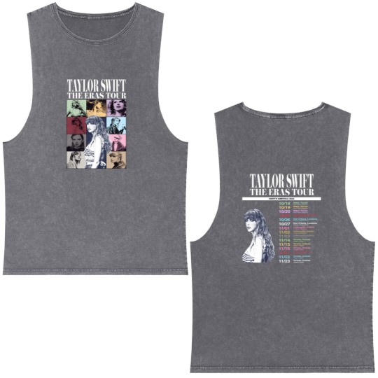 Discover Swift Tour 2024, North America Dates Tour, Reputation tour Double Sided Mineral Wash Tank Tops