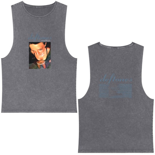 Discover Deftone Around The Fur Double Sided Mineral Wash Tank Tops - Deftone Double Sided Mineral Wash Tank Tops - Band Double Sided Mineral Wash Tank Tops