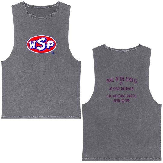 Discover 90s Widespread Panic In The Streets Athens Georgia 1998 Band Double Sided Mineral Wash Tank Tops