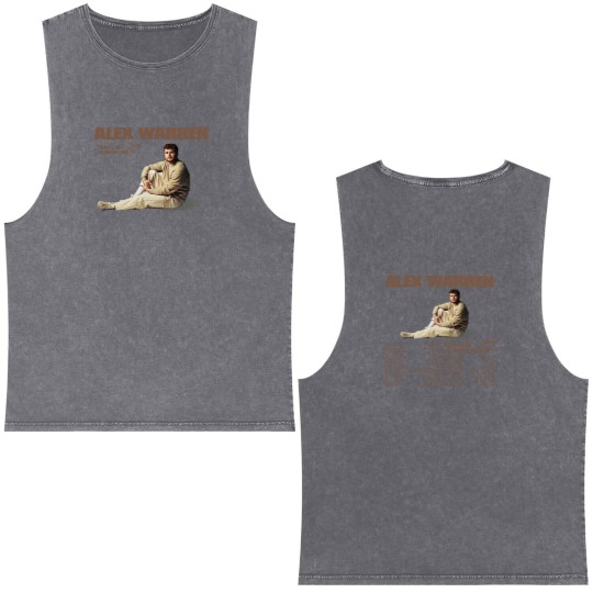 Discover Alex Warren You'll Be Alright, Kid Tour 2024 Shir Double Sided Mineral Wash Tank Tops