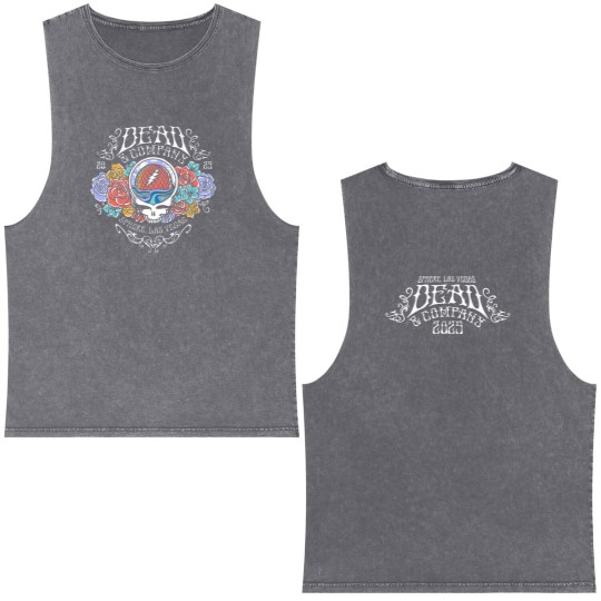 Discover Dead And Company Sphere Las Vegas 2025 Tour Double Sided Mineral Wash Tank Tops