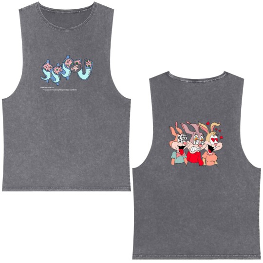 Discover Rapper PARTYNEXTDOOR & Drake Album Some Sexy Songs 4 U SSS4U 2025 Double Sided Mineral Wash Tank Tops