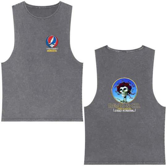 Discover Dead And Company Sphere Las Vegas 2025 Tour Unisex Double Sided Mineral Wash Tank Tops