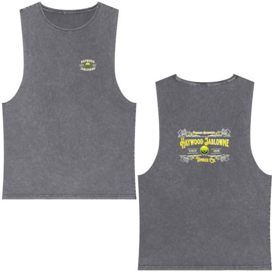 Discover Haywood Jablowme Timber Co Double Sided Mineral Wash Tank Tops, Funny Hardwood Double Sided Mineral Wash Tank Tops