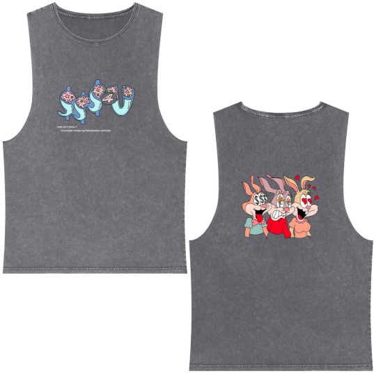 Discover Rapper PARTYNEXTDOOR & Drake Some Sexy Songs 4 U SSS4U Album Graphic Double Sided Mineral Wash Tank Tops