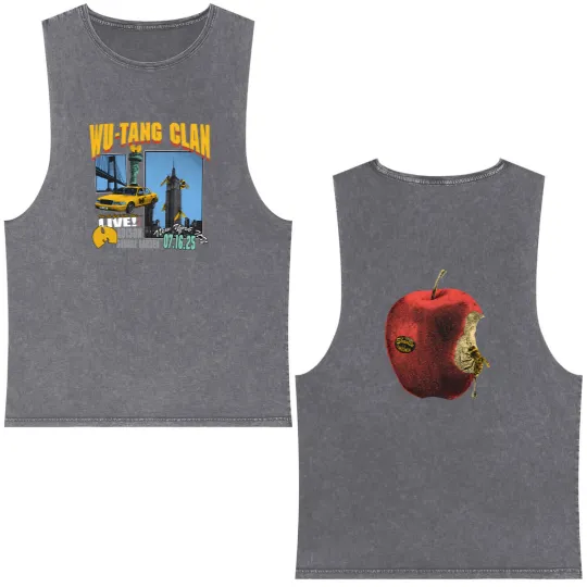 Discover Wu-Tang Clan Final Chamber Tour New York City  2025 Unisex Double Sided Mineral Wash Tank Tops