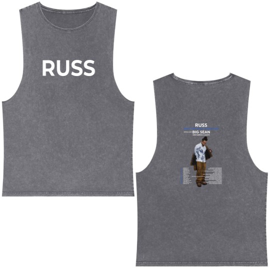 Discover Russ Into The Wild Tour 2025 Merch Double Sided Mineral Wash Tank Tops