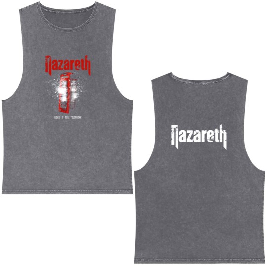 Discover NAZARETH - Rock 'n' Roll Telephone Double Sided Mineral Wash Tank Tops