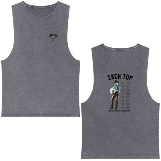 Discover Zach Top 2025 Natural Tour Double Sided Mineral Wash Tank Tops Double Sided Double Sided Mineral Wash Tank Tops All Size