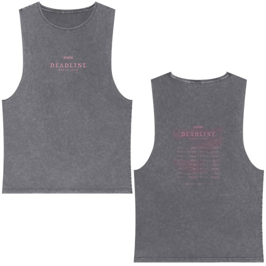 Discover Blackpink Deadline World Tour Dates 2025 2026 Fan Gifts Two Sides Classic T-Shir Double Sided Mineral Wash Tank Tops