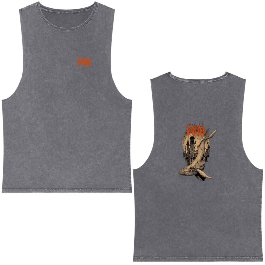Discover Gojira From Mars To Sirius Flying Whales Double Sided Mineral Wash Tank Tops For Fans