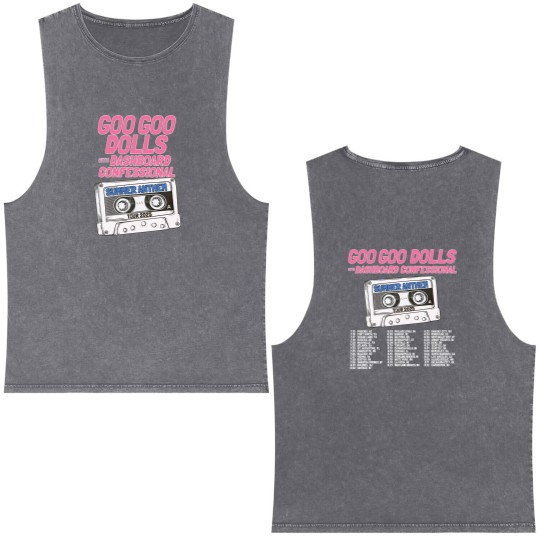 Discover HOT! Goo Goo Dolls Summer Anthem Tour 2025 Double Sided Mineral Wash Tank Tops ALL Size S-5XL