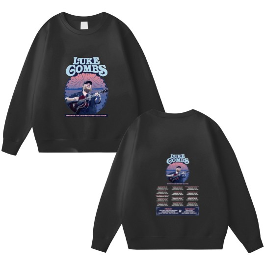 Discover Lukee Comb Growing Up and Getting Old 2024 Tour Double Sided Sweatshirts