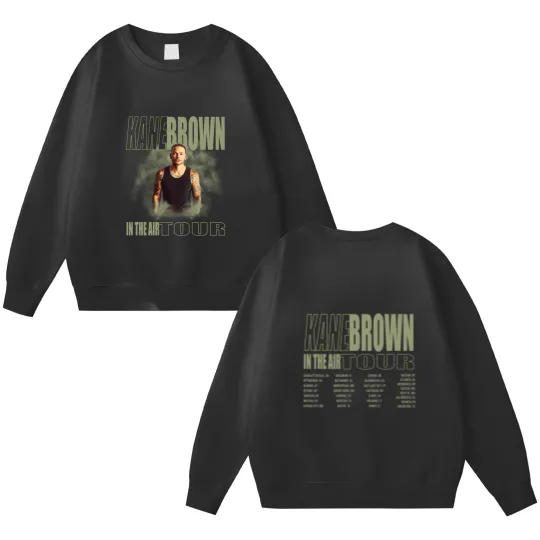 Discover Kane Brown In The Air Tour 2024 Double Sided Sweatshirts, Kane Brown Fan Double Sided Sweatshirts