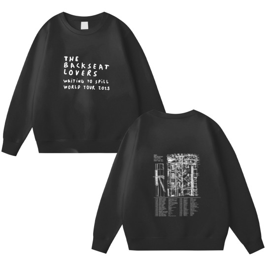 Discover The Backseat Lovers Tour 2023 Double Sided Sweatshirts, Waiting To Spill  Double Sided Sweatshirts