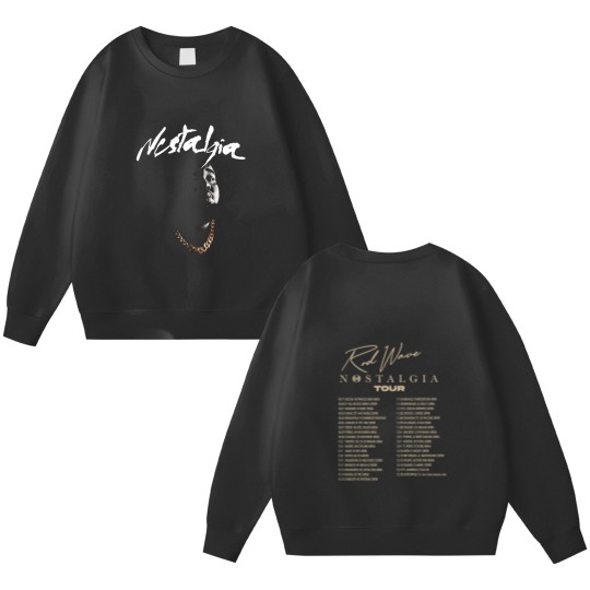 Discover Rod wave nostalgia tour 23 Aesthetic Double Sided Sweatshirts