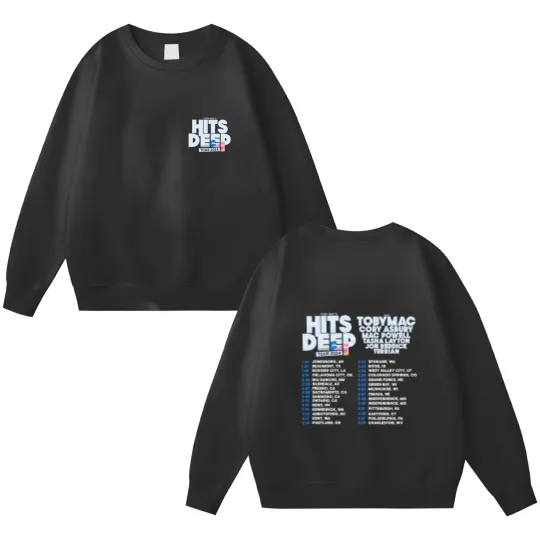 Discover TobyMac Hits Deep Tour 2024 Double Sided Sweatshirts, TobyMac Fan Double Sided Sweatshirts