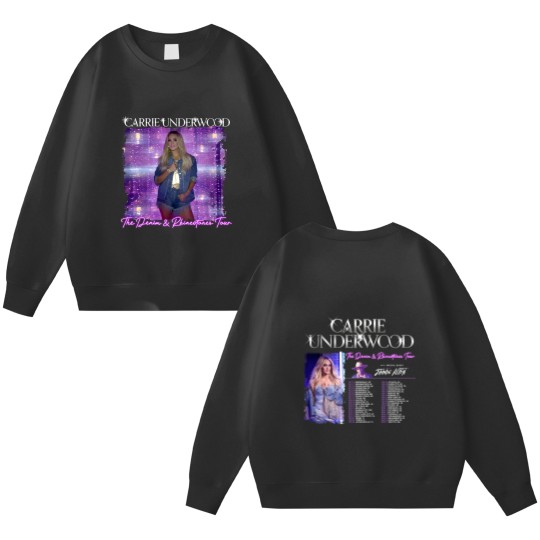Discover Carrie Underwood Denim and Rhinestones Tour 2023 Double-Sided Sweatshirts