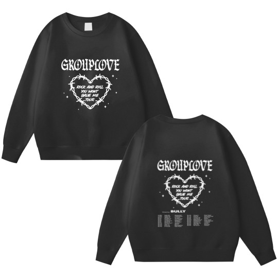 Discover Grouplove And Bully 2024 Rock and Roll You Wont Save Double Sided Sweatshirts