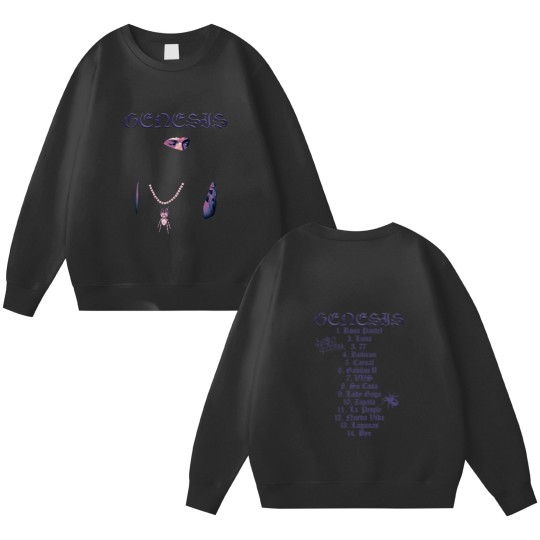 Discover Peso Pluma Genesis Album Merch Double Sided Sweatshirts