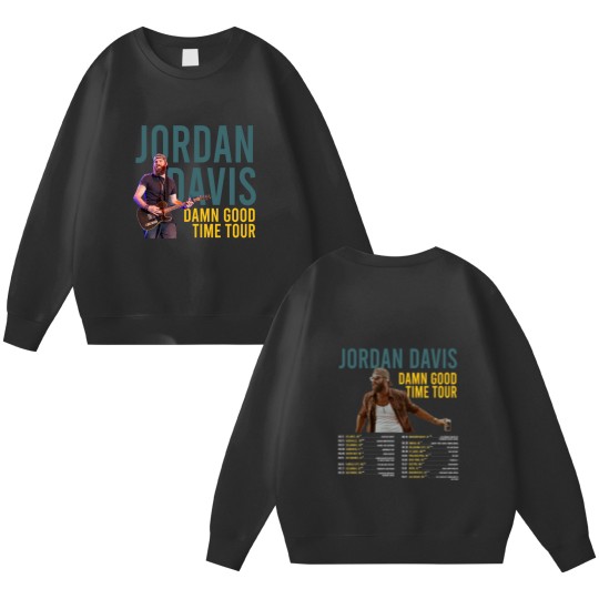 Discover Jordan Davis Damn Good Time Tour 2023 Double Sided Sweatshirts, Jordan Davis Country Music Double Sided Sweatshirts