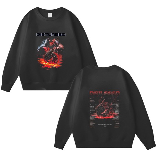 Discover Disturbed 2024 Tour Double-Sided Sweatshirt
