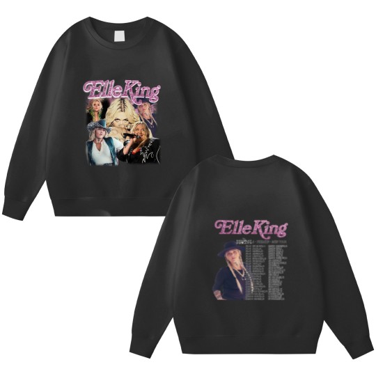 Discover Elle King Tour Double Sided Sweatshirt - A Freakin Men Tour