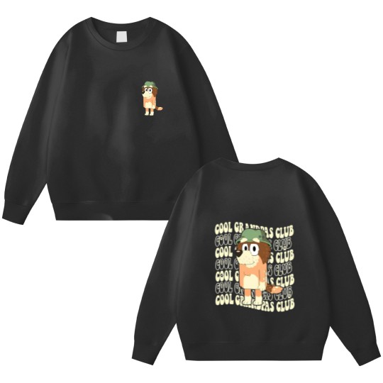 Discover BlueyDad Cool Grandpas Club Double Sided Sweatshirts, BlueyDad Grandpa Double Sided Sweatshirts