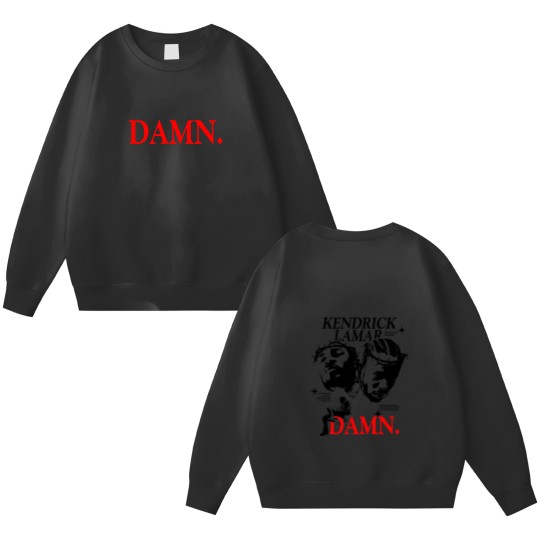 Discover Kendrick Lamar Damn inspired Double Sided Sweatshirts, Kendrick Lamar Vintage 90s Double Sided Sweatshirts