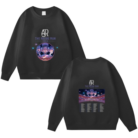Discover AJR The Maybe Man Tour 2024 Tour Double Sided Sweatshirts, AJR Band Fan Double Sided Sweatshirts