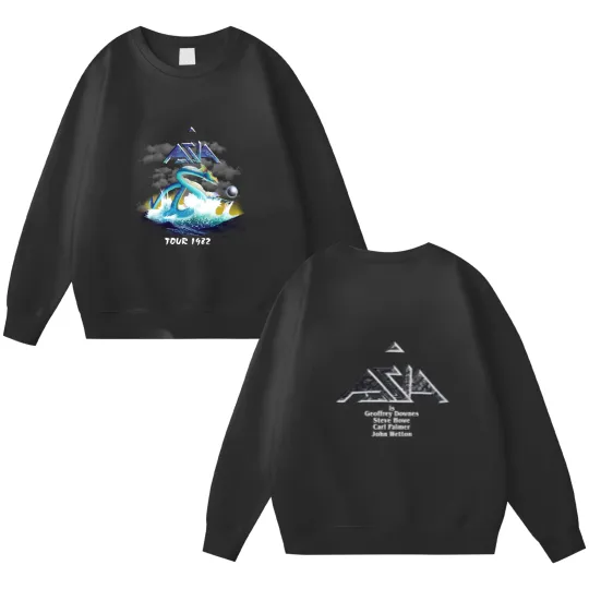 Discover ASIA band Tour Men Double Sided Sweatshirts Double-sided Black Unisex