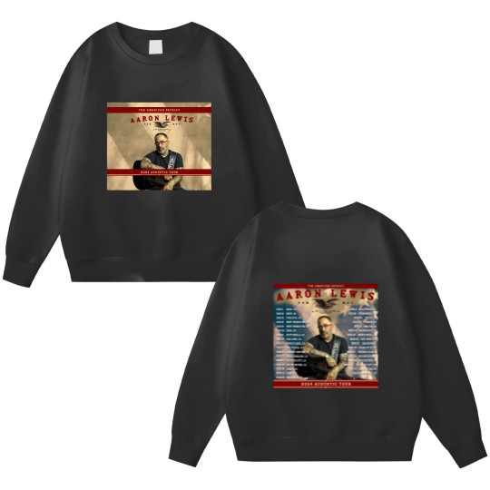 Discover Aaron Lewis 2024 Tour Setlist Double Sided Sweatshirts