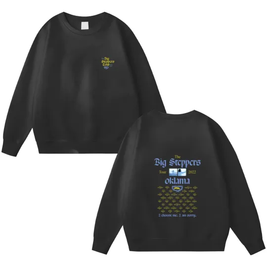 Discover The Big Steppers Tour Okalama, Kendrick Lamar, Mr Morale *2side Double Sided Sweatshirts