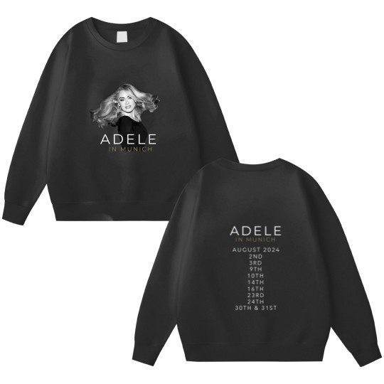 Discover Adele In Munich 2024 Weekend with Adele Double Sided Double Sided Sweatshirts